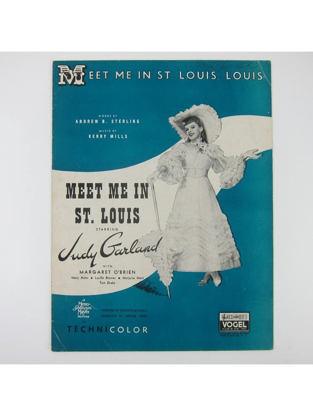 Sheet Music Meet Me In St. Louis Louis Judy Garland Film Vintage 1935